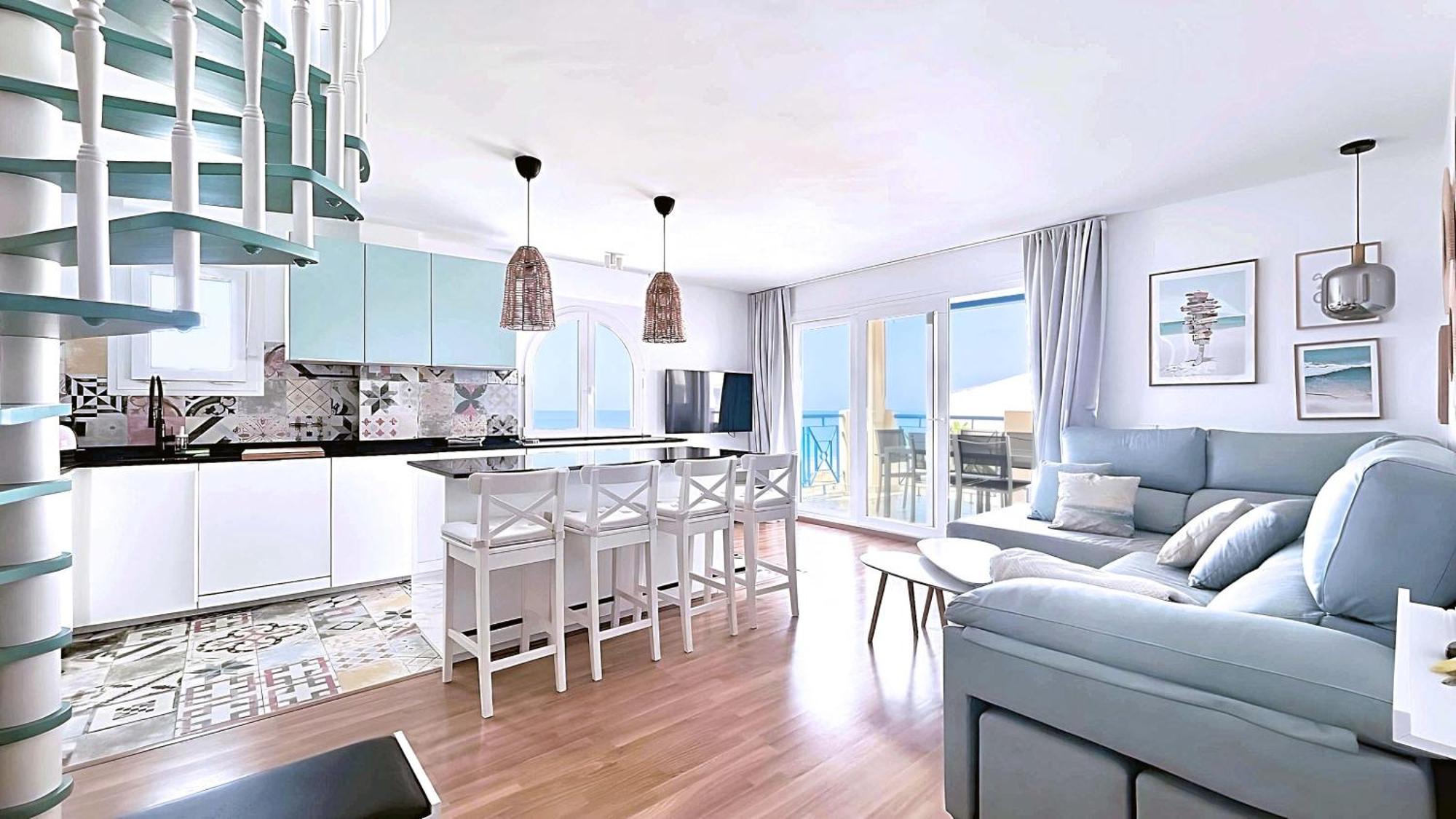 모르체 Atico De Albaida Duplex Frente Al Mar 아파트 외부 사진